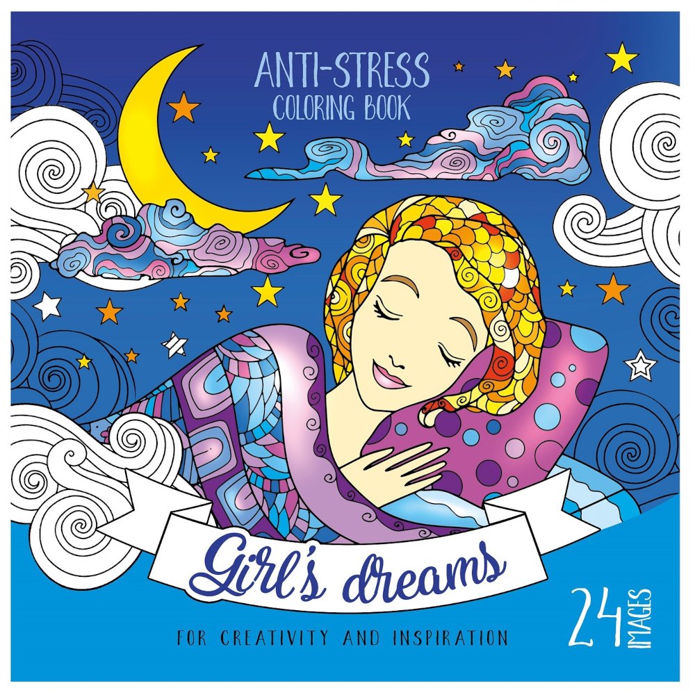 Kolorowanka antystresowa 200x200 12 Girl's dreams