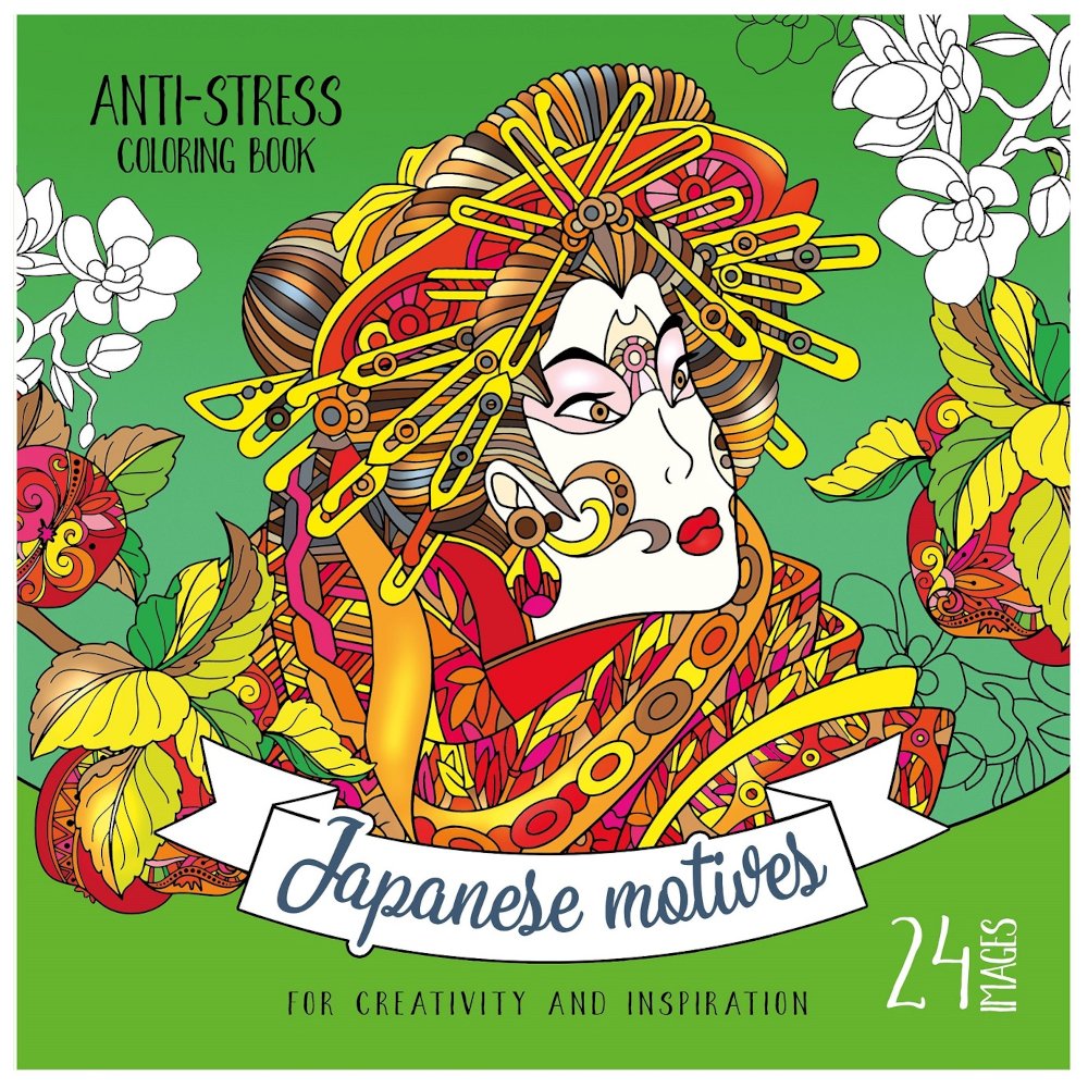 Kolorowanka antystresowa 200x200 12 Japanese motiv