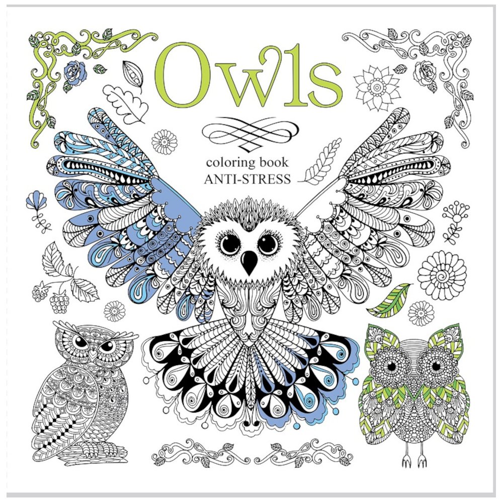 Kolorowanka antystresowa 200x200 12 Owls