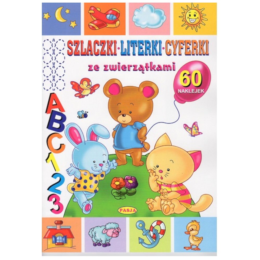 Szlaczki, literki, cyferki ze zwierzątkami