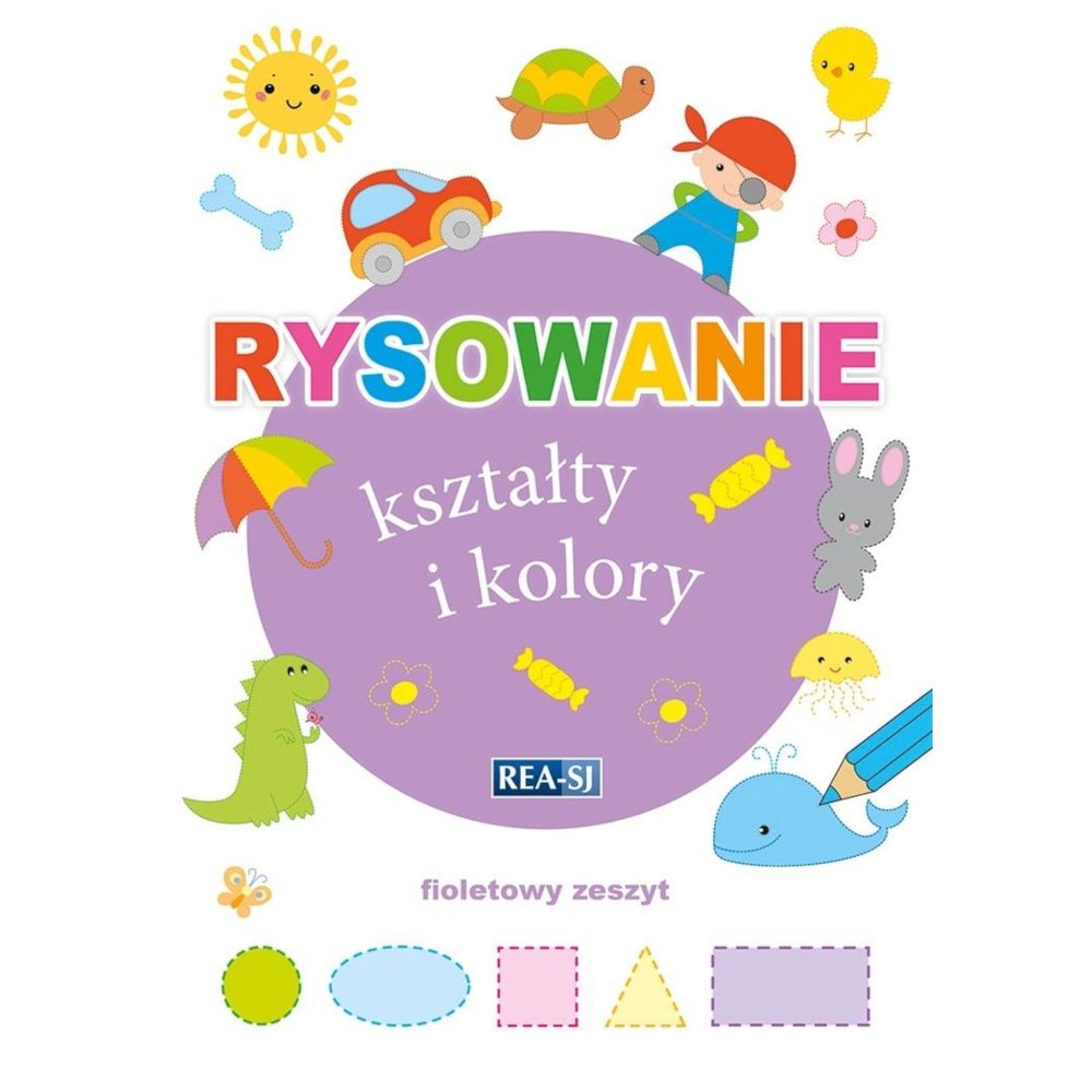 Rysowanie kształty i kolory. Zeszyt fioletowy