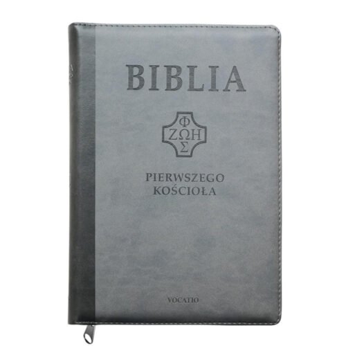 Biblia pierwszego Kościoła szara z paginatorami