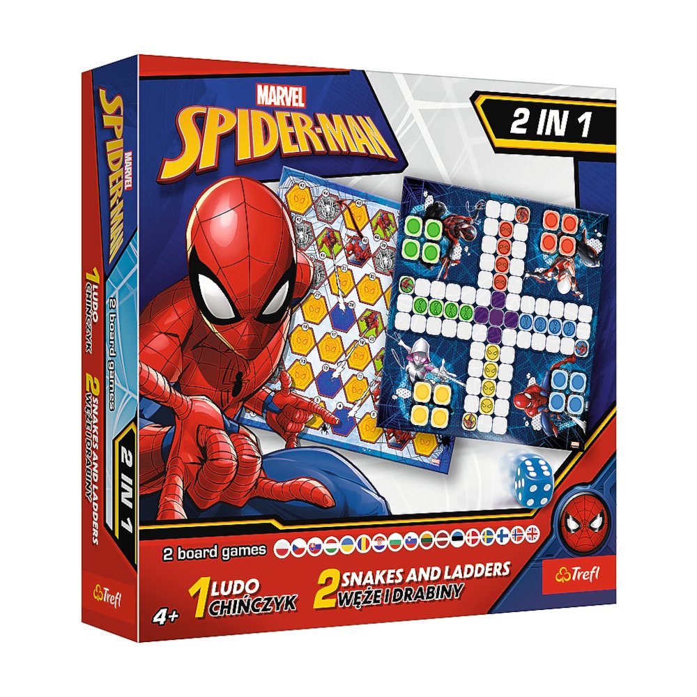 2w1 Chińczyk/Węże i drabiny Spider-Man TREFL