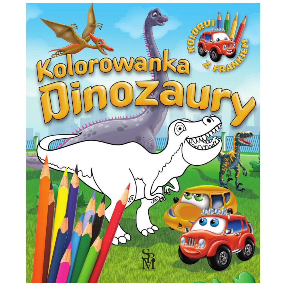 Samochodzik Franek. Kolorowanka. Dinozaury