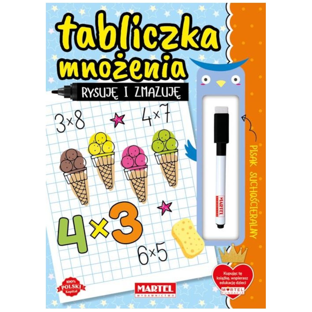 Rysuję i zmazuję. Tabliczka mnożenia z flamastrem