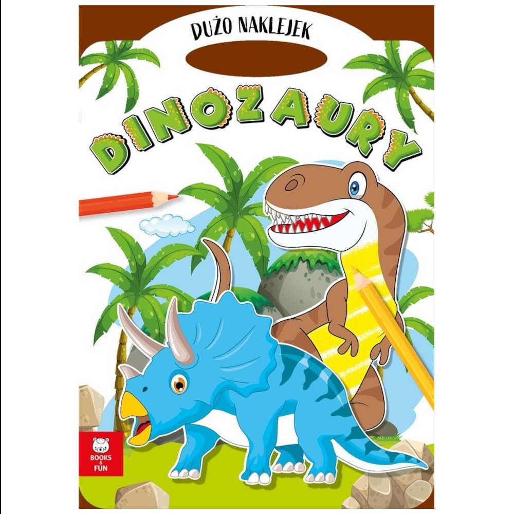 Teczka dinozaury z podwójnymi naklejkami