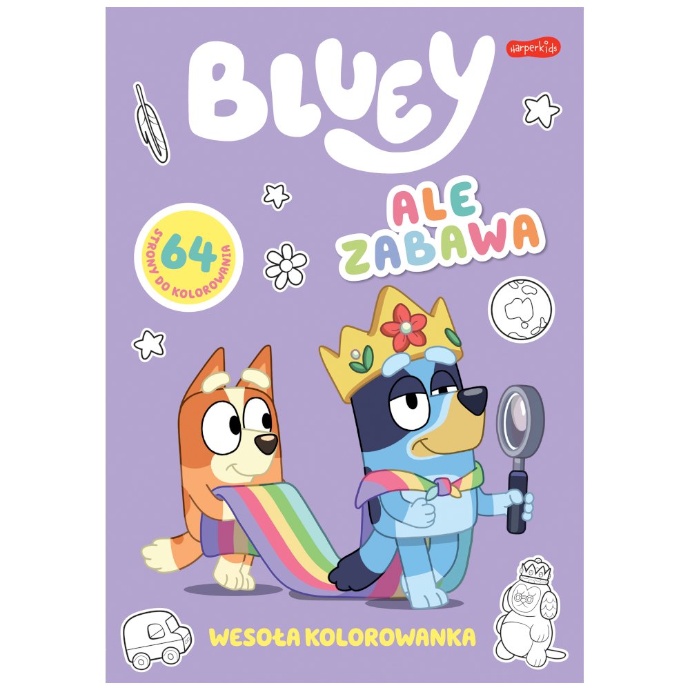 Ale zabawa. Bluey. Wesoła kolorowanka