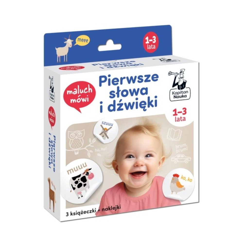 Kapitan nauka Maluch mówi Pierwsze słowa i dźwięki