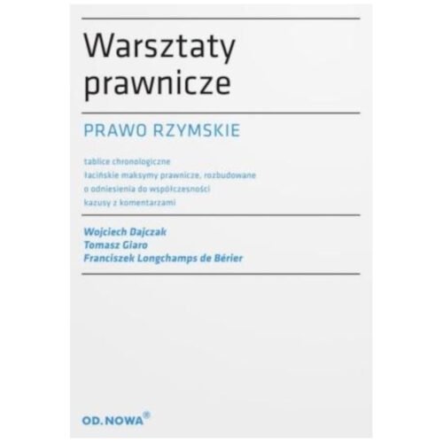 Warsztaty prawnicze. Prawo rzymskie