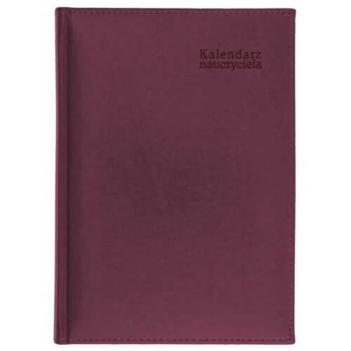 Kalendarz naucz. 2024/2025 A5 tyg. Vivella bordo