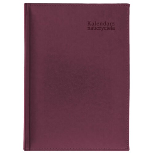 Kalendarz naucz. 2024/2025 B5 tyg. Vivella bordo