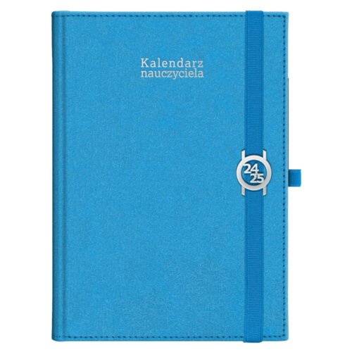 Kalendarz naucz. 2024/2025 B5 tyg Kraft niebieski