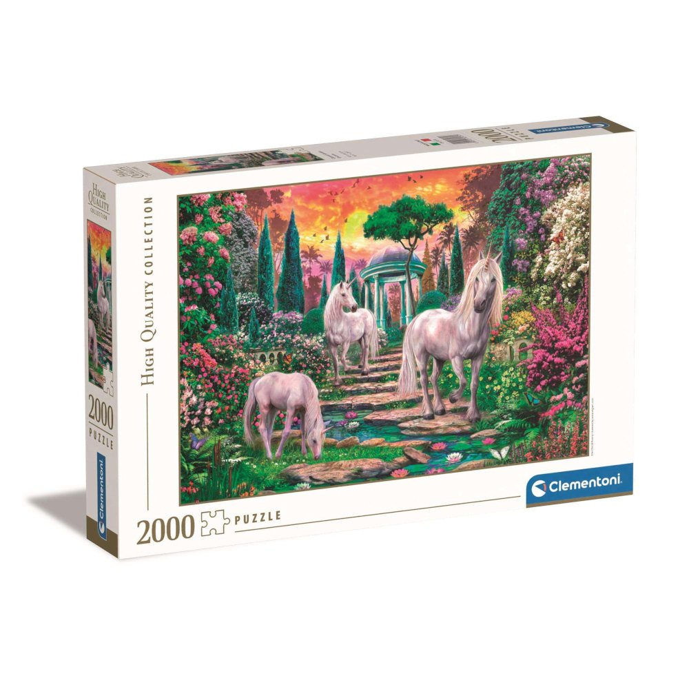 Puzzle 2000 HQ Classical Garden Unicorns