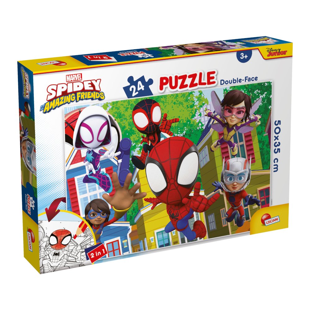 Puzzle dwustronne PLUS Spidey It's a Team