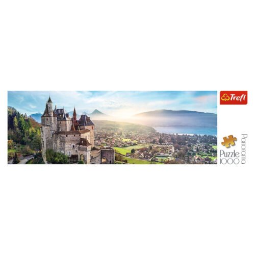 Puzzle 1000 Panorama Zamek Menthon, Francja TREFL