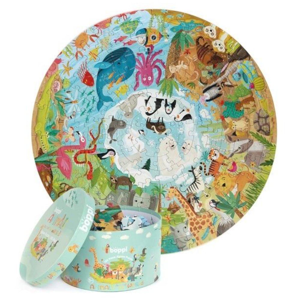 Puzzle okrągłe 150 Zwierzęta świata