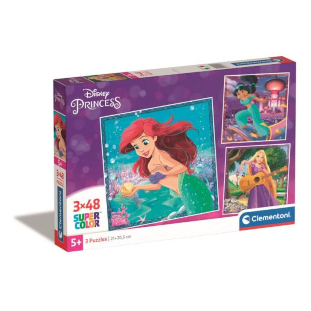Puzzle 3x48 Super Kolor Princesses