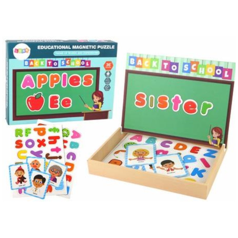 Puzzle magnetyczne z wielofunkcyjną tablicą