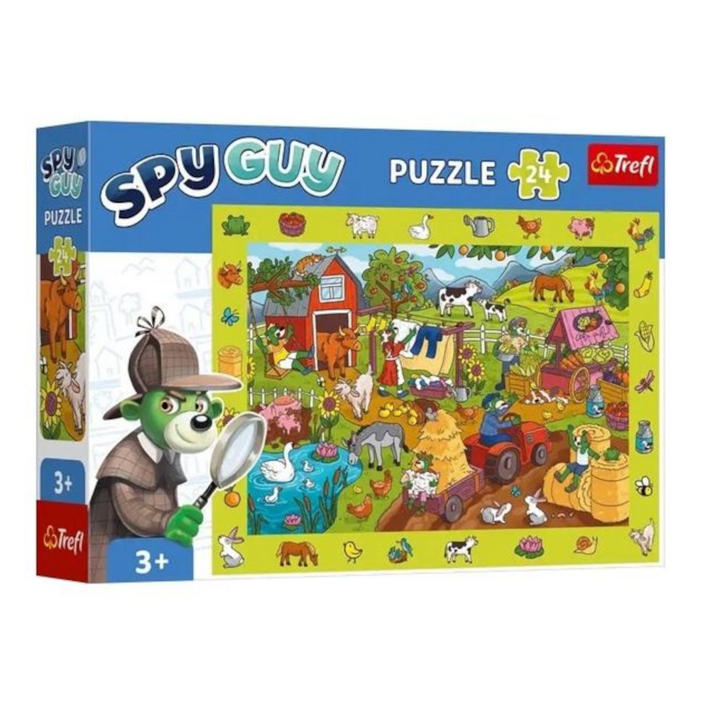 Puzzle 24 Obserwacyjne - Spy Guy Farma TREFL