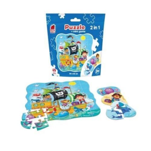 Puzzle 2w1 Piraci 49el