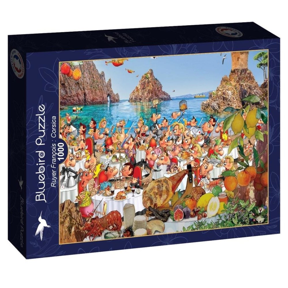Puzzle 1000 Francja, Korsyka - Uczta na plaży