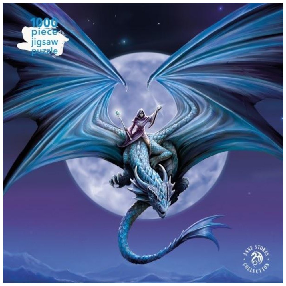 Puzzle 1000 Moonstone Anne Stokes Smok i księżyc