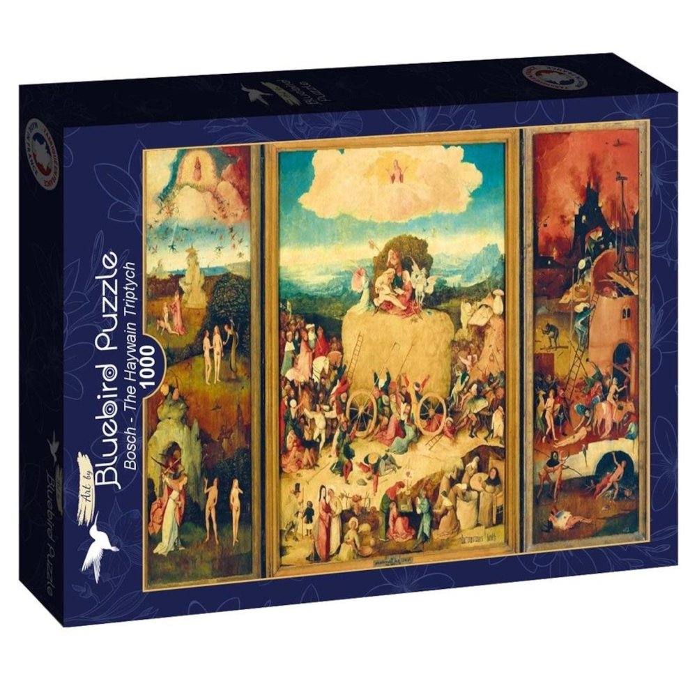 Puzzle 1000 Wóz z sianem - Tryptyk, Bosch
