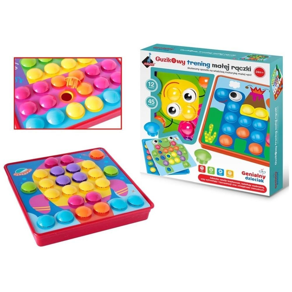 Guzikowy trening małej rączki