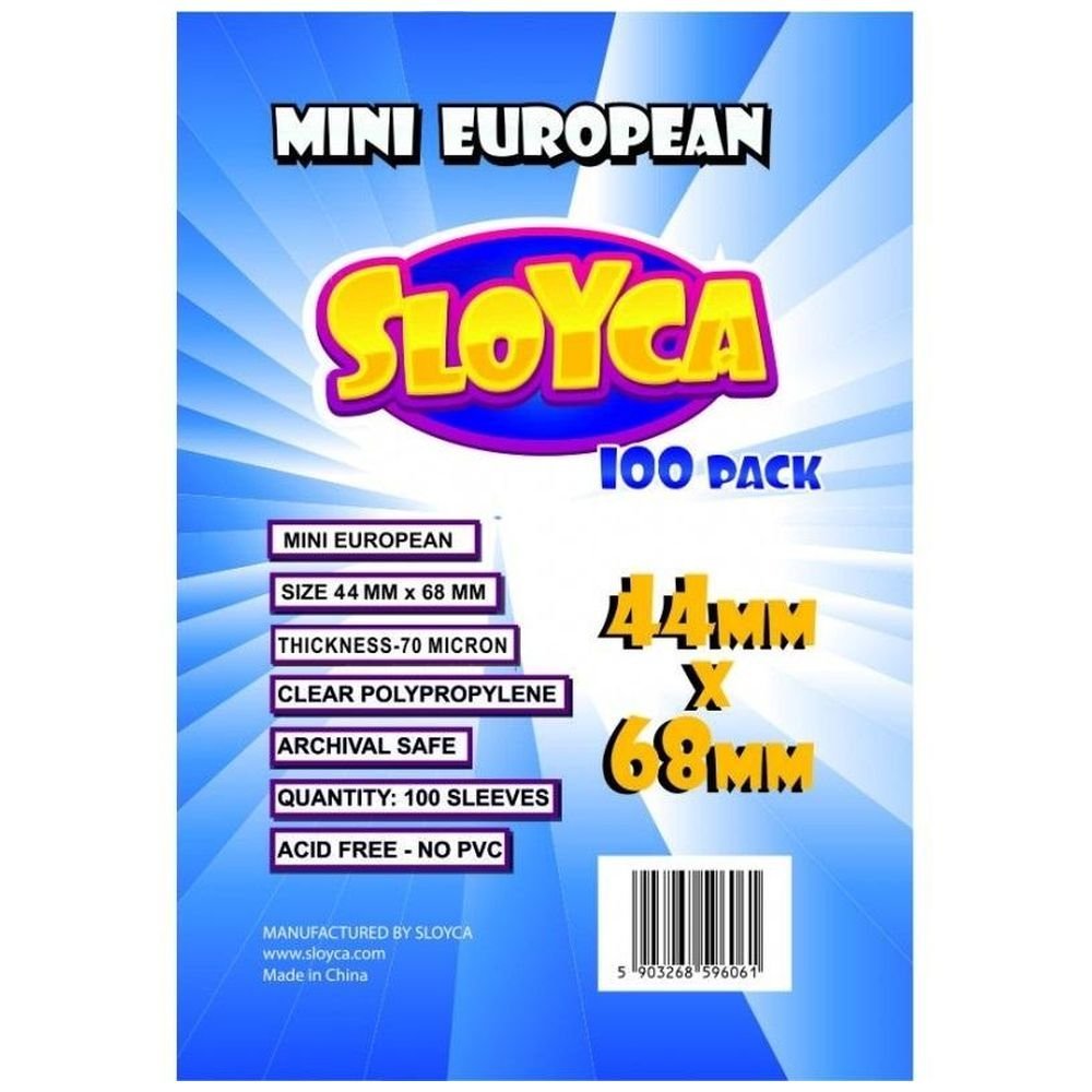 Koszulki Mini European 44x68mm (100szt) SLOYCA
