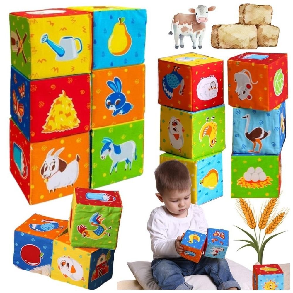 Miękkie kostki - zestaw klocków MC090601-05