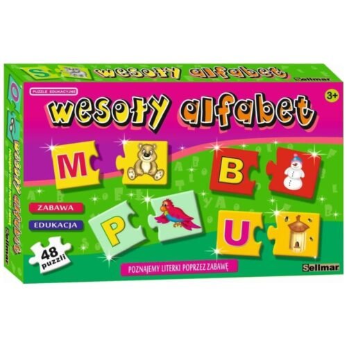 Puzzle edukacyjne Wesoły alfabet