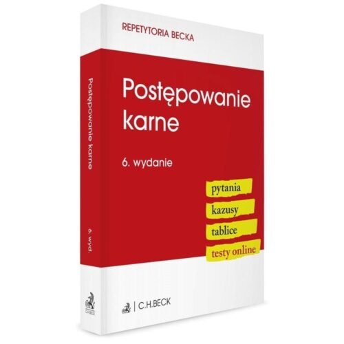 Postępowanie karne. Pytania. Kazusy. Tablice w.6