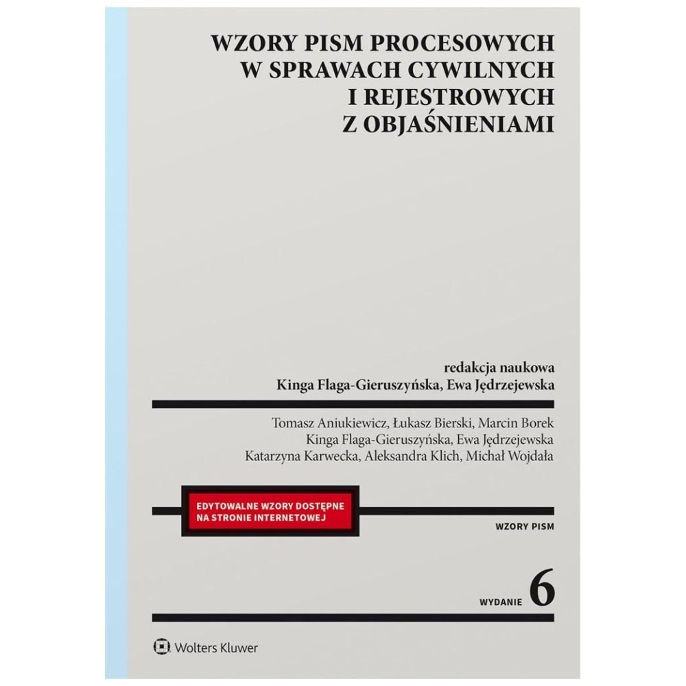 Wzory pism procesowych w sprawach cywilnych...