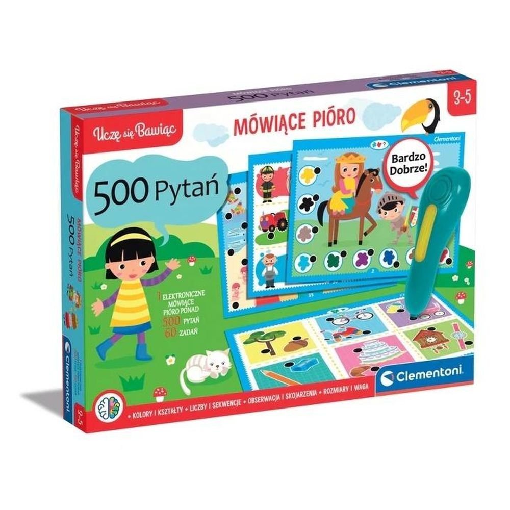 Uczę się bawiąc. Mówiące Pióro 500 pytań