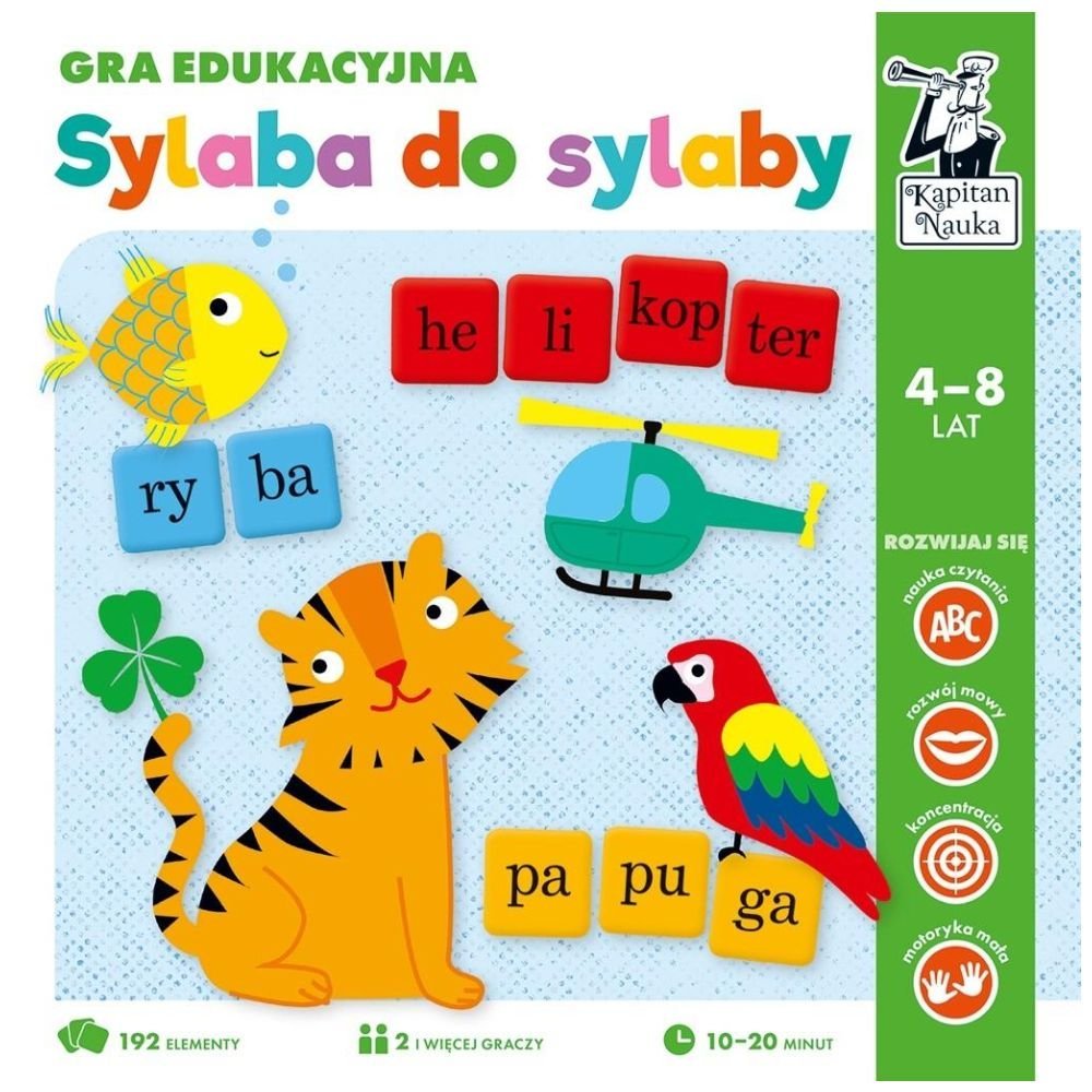 Kapitan Nauka. Gra edukacyjna. Sylaba do sylaby