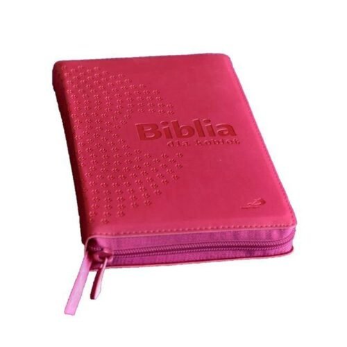 Biblia dla kobiet malinowa (etui z zamkiem)