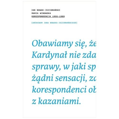Jan-Nowak J. Maria W. Korespondencja 1995/89