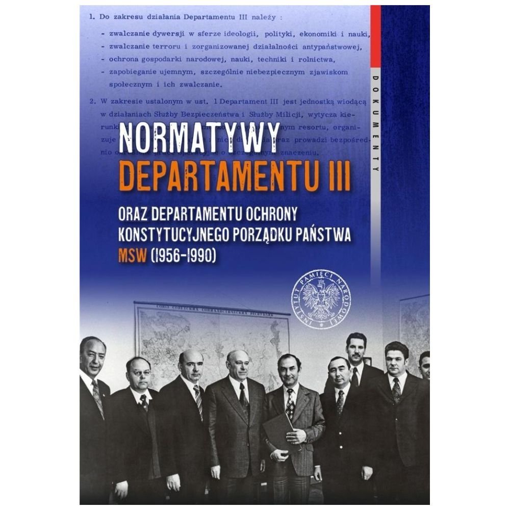Normatywy Departamentu III oraz Departamentu...