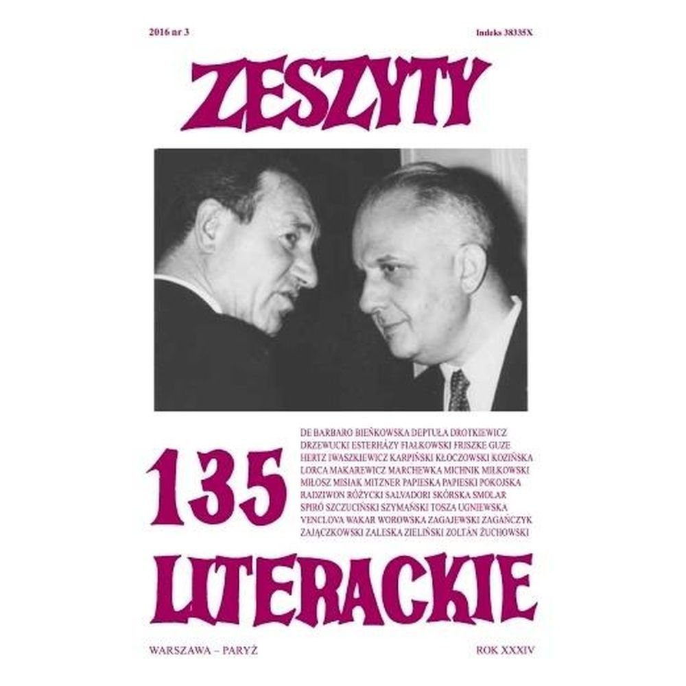 Zeszyty literackie 135 3/2016