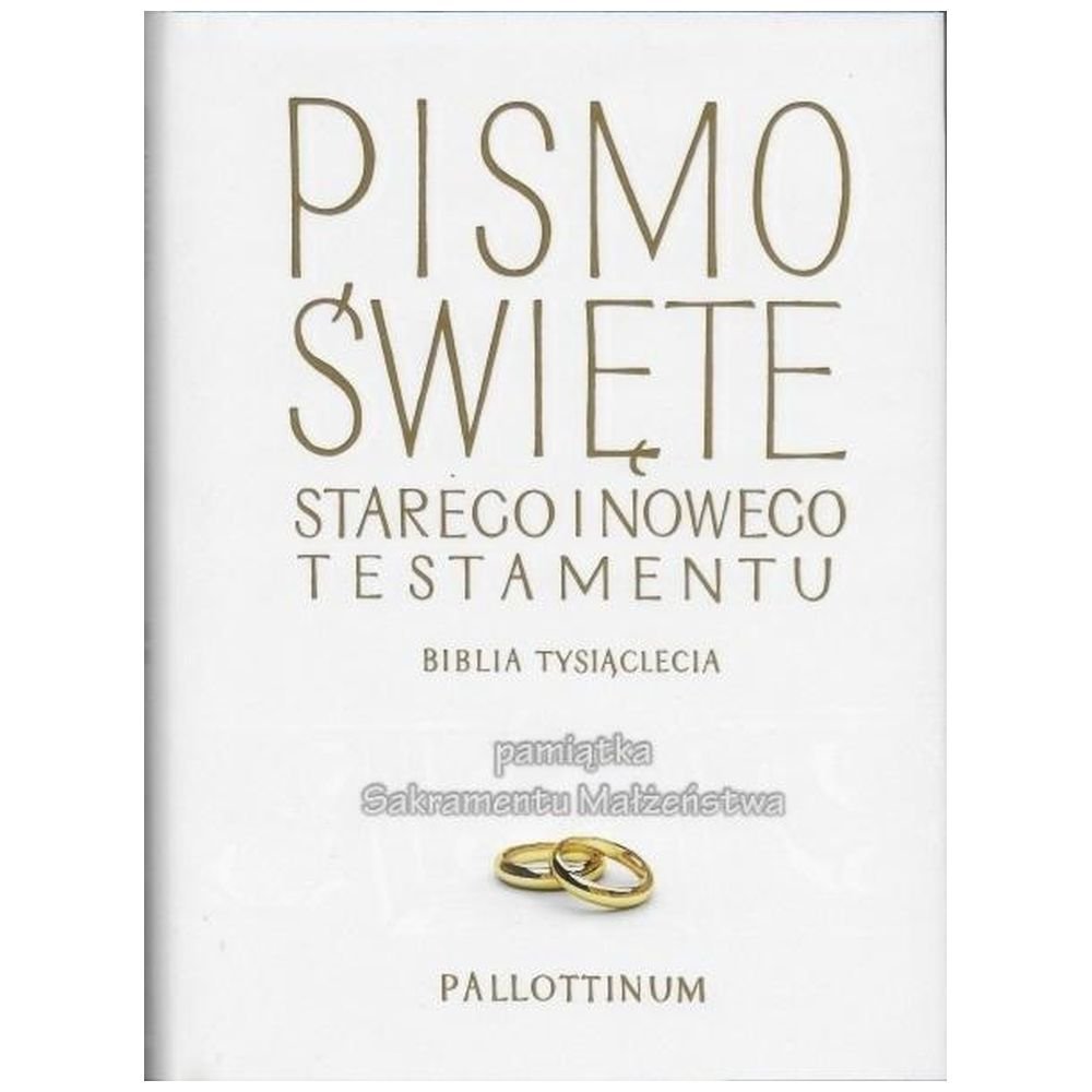 Biblia Tysiąclecia Pamiątka Sakramentu Małżeństwa