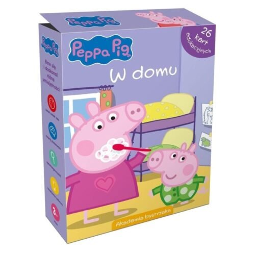 Świnka Peppa. W domu. Karty edukacyjne w pudełku