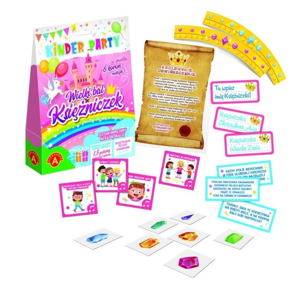 Zestaw Kinder Party Wielki Bal Księżniczek ALEX