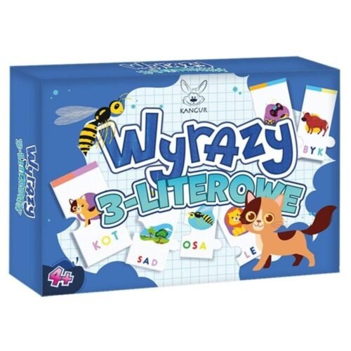 Wyrazy 3-literowe. Puzzle