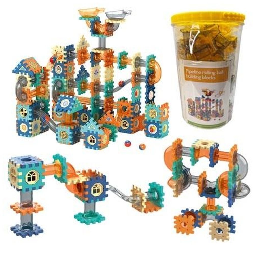 Klocki konstrukcyjne tor kulkowy 246el