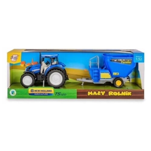 Traktor New Holland T5 z mieszalnikiem do paszy