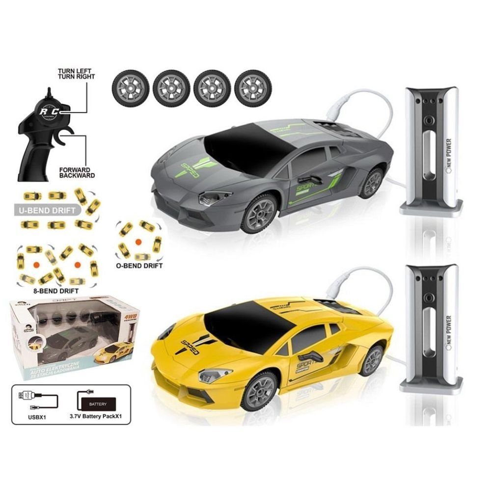 Auto RC elektryk Drift ze stacją ładowania mix