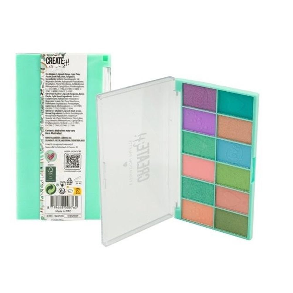 Paleta z cieniami C zielona CREATE IT!