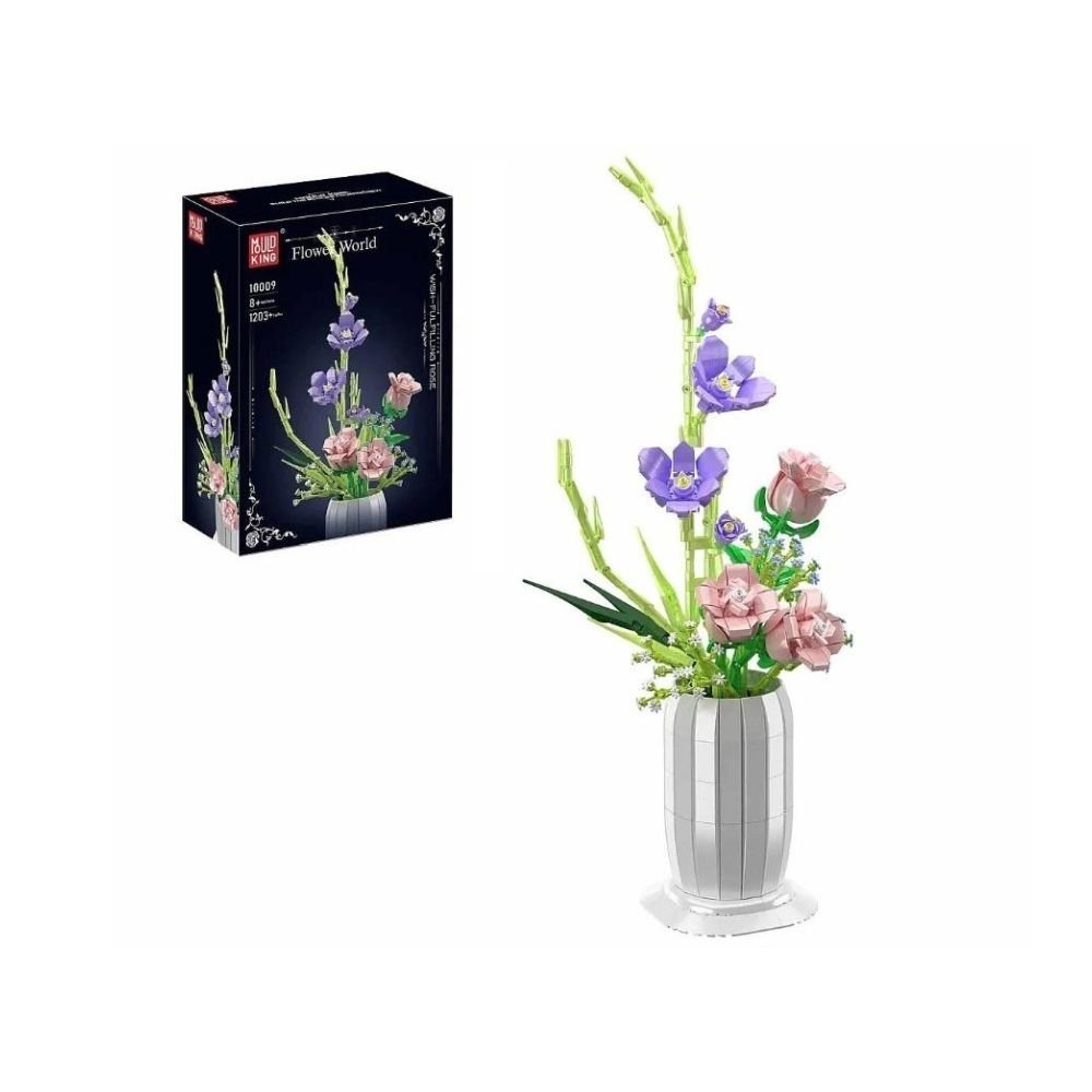 Klocki - kwiatki w doniczce