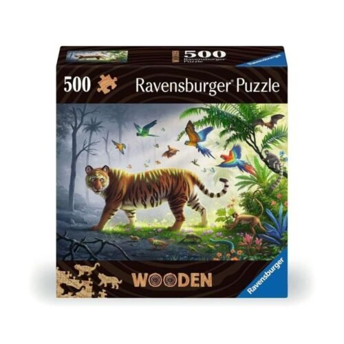 Puzzle drewniane 500 Tygrys