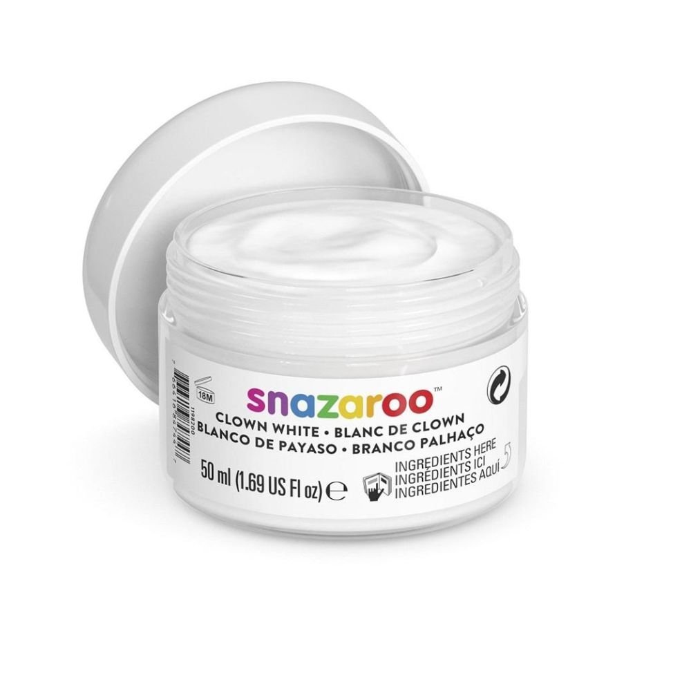 Farba do malowania twarzy i ciała biała 50ml